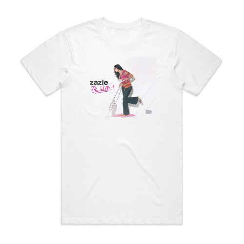 Zazie Ze Live Album Cover T-Shirt White
