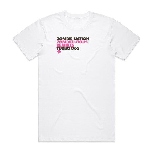 Zombie Nation Zombielicious Remixes Album Cover T-Shirt White